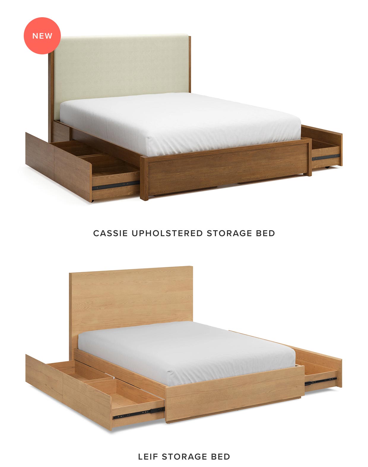 Shop storage beds.