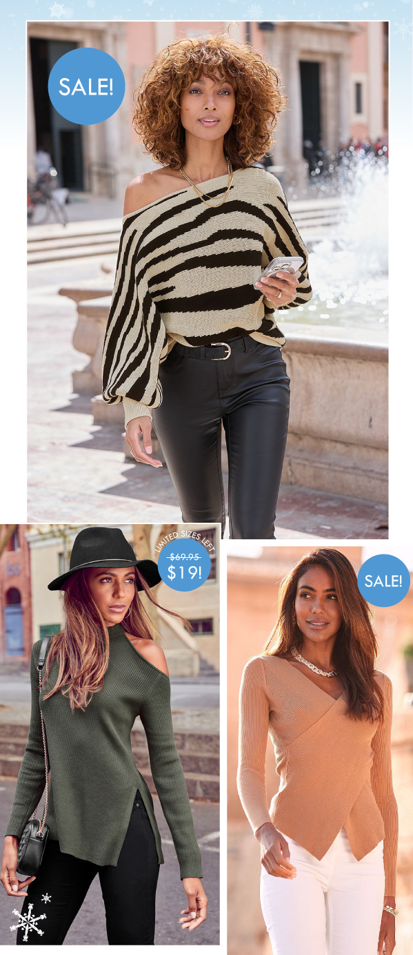 Shop the sweater flash sale!