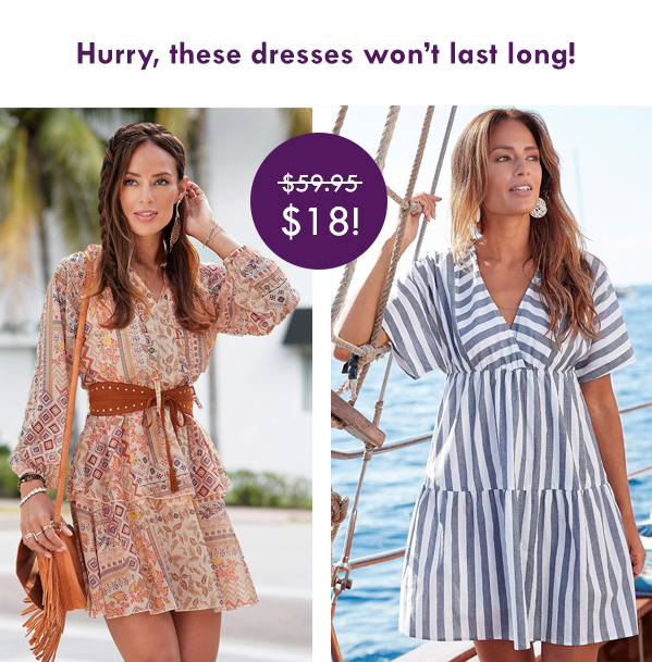 Hurry, these dresses won't last long!