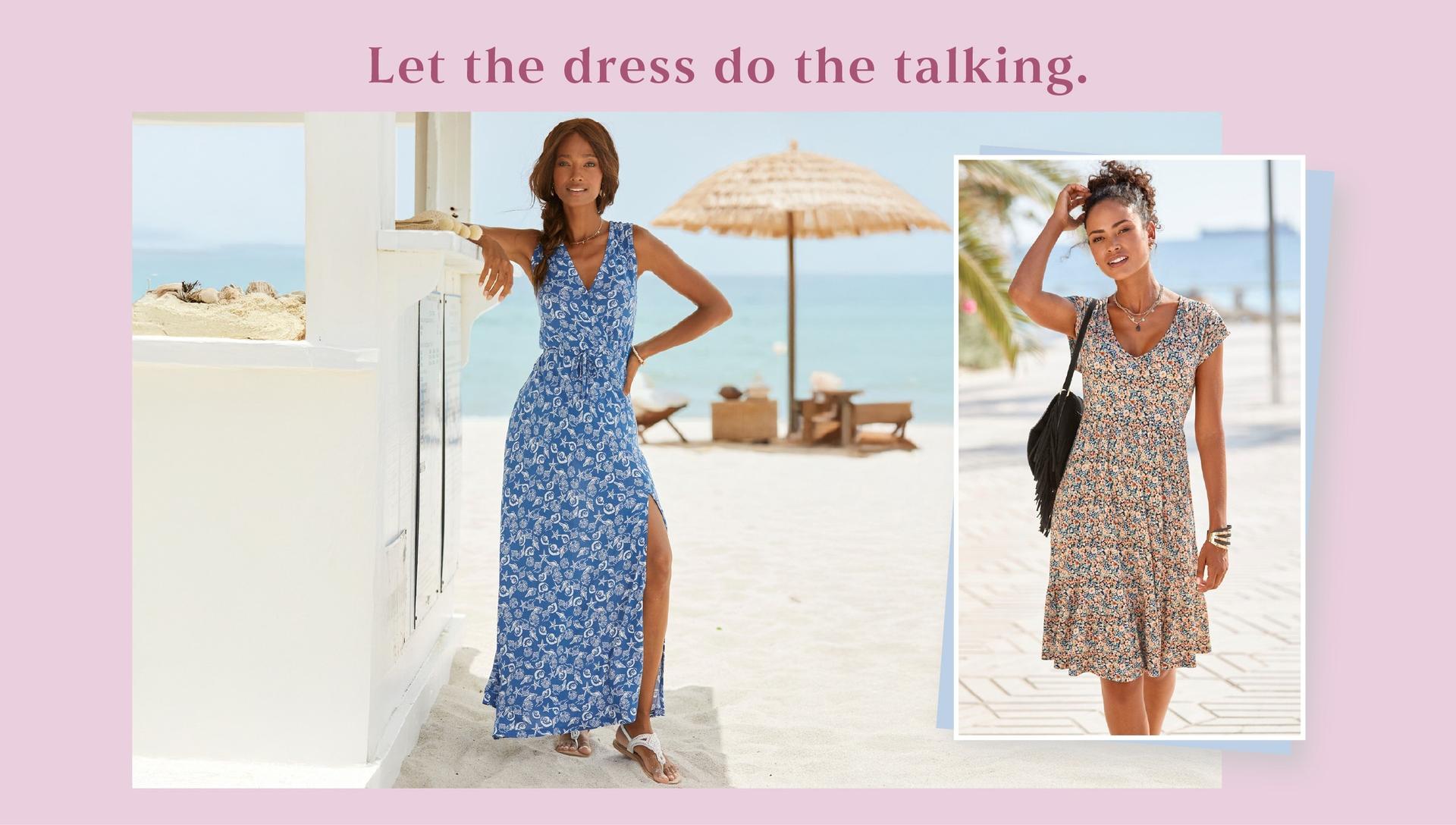 Let the dress do the talking. 