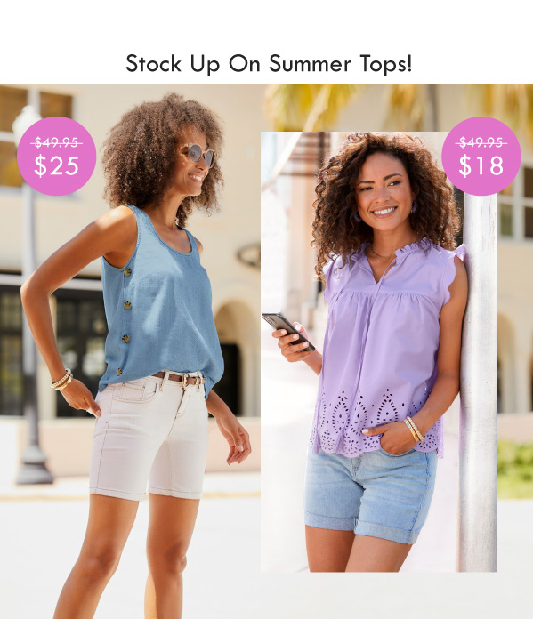 Stock up on summer tops!