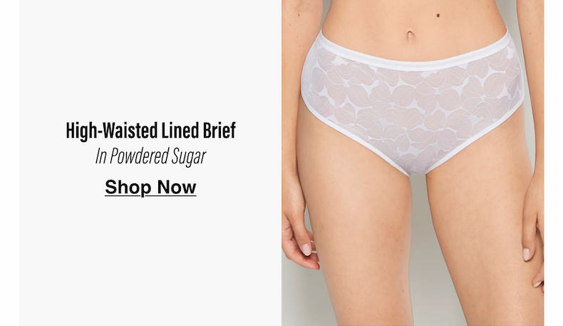 High-Waisted Lined Brief In Powered Suger