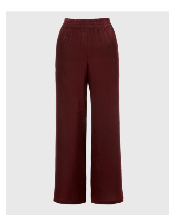 Satin Sleep pant in Russian Ruby