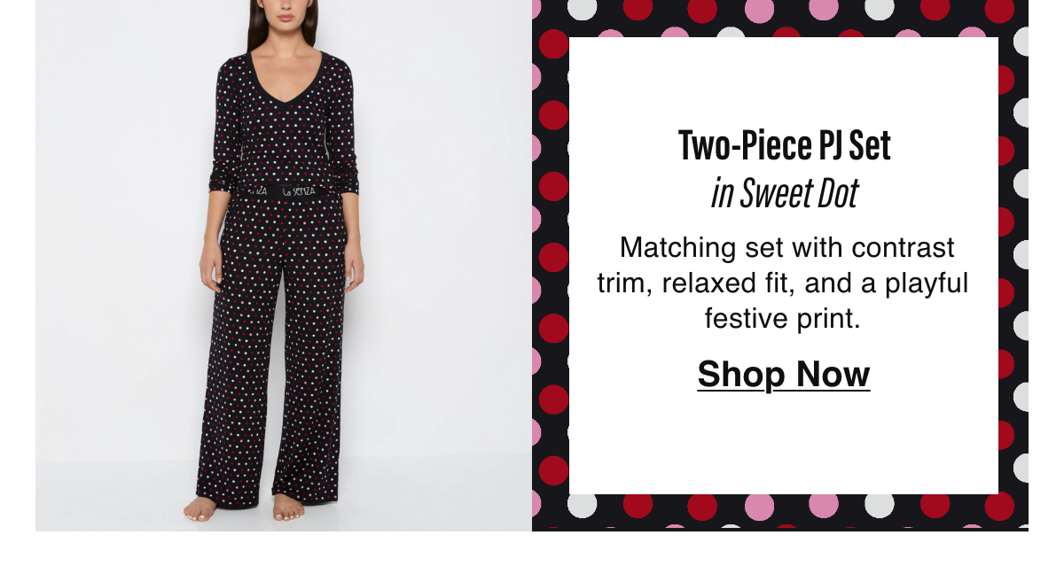 Two-Piece PJ Set in Sweet Dot