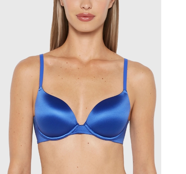 Blue Comfort Lightly Lined Demi Bra