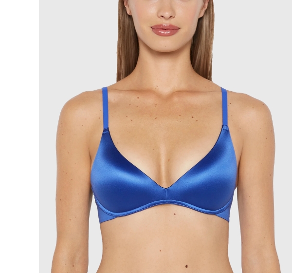 Blue Wireless Light Lift Bra