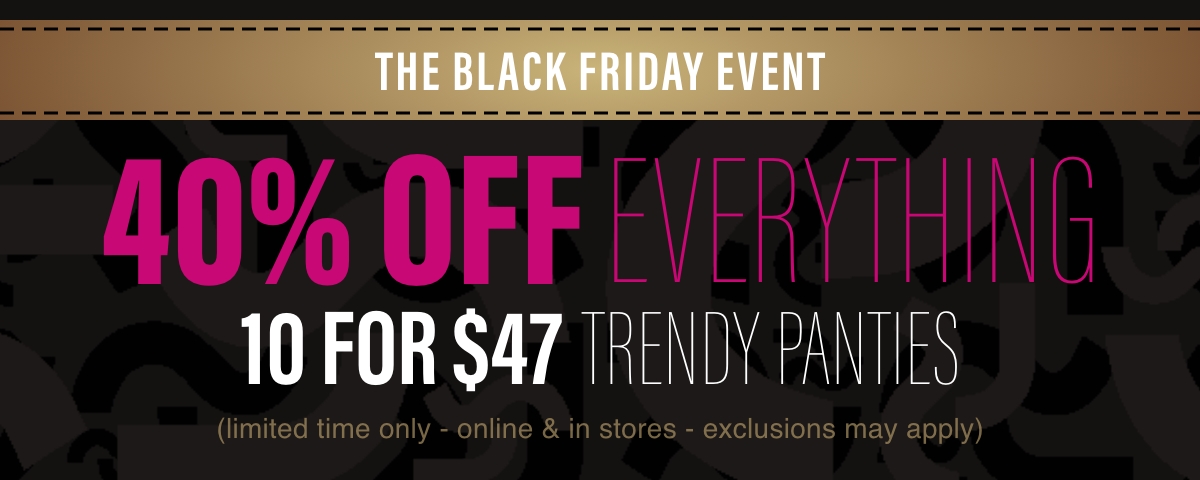 Trendy Panties 7/$40 or 10/$47 for Club Members