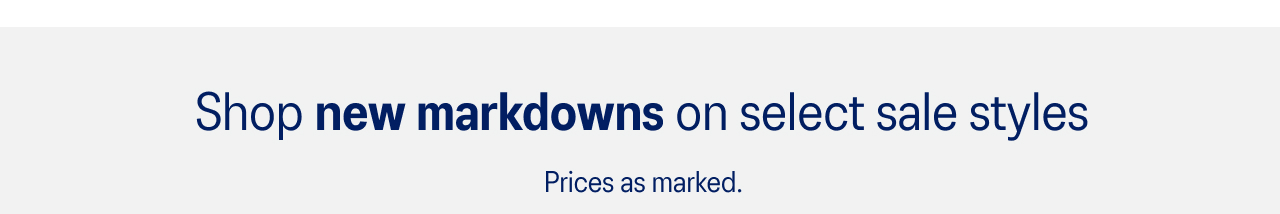 Shop New Markdowns