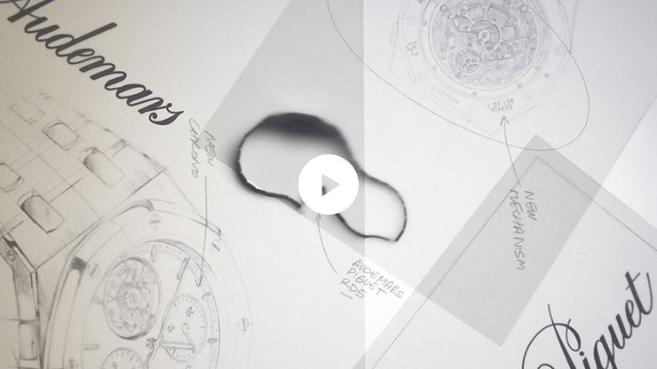 Savoir faire shoot of a Royal Oak watch.