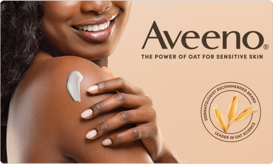 Image of woman with lotion swatched on her shoulder.