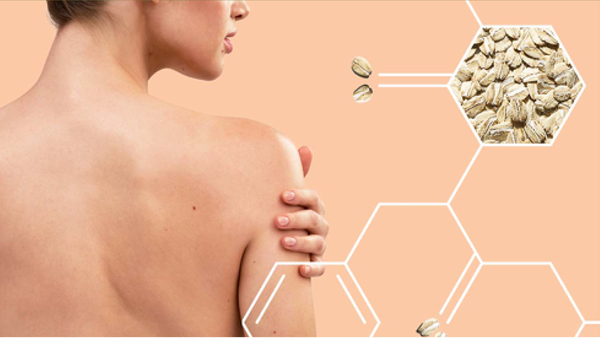 Woman showing her skin