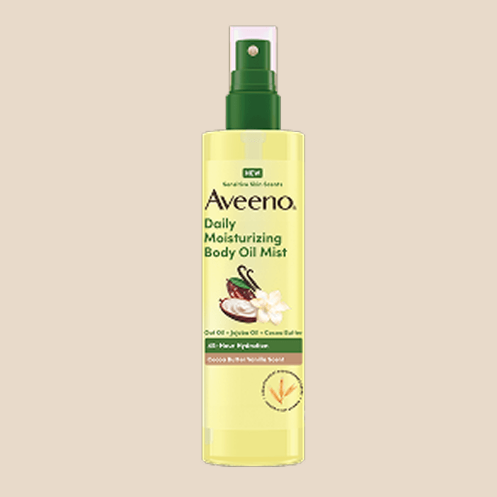 Aveeno® Daily Moisturizing Body Oil Mist, Cocoa Butter Vanilla Scent, Sensitive Skin Scents