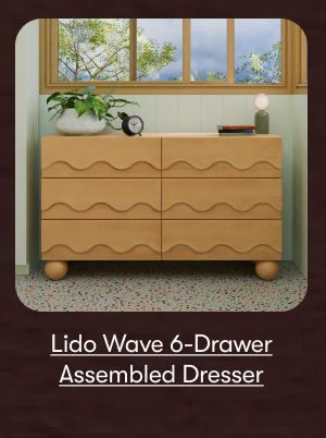 Lido Wave 6-Drawer Assembled Dresser