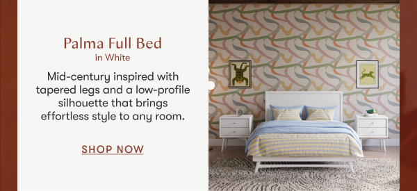 Palma Full Bed in White  Shop Now