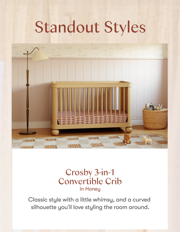 Crosby 3-in-1 Convertible Crib In Honey