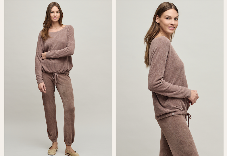 images of CozyChic Ultra Lite® Track Pant & CozyChic Ultra Lite® Slouchy Pullover