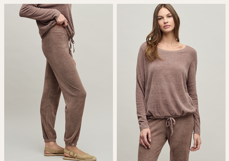 images of CozyChic Ultra Lite® Track Pant & CozyChic Ultra Lite® Slouchy Pullover