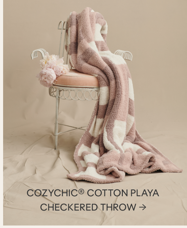CozyChic® Cotton Playa Checkered Throw