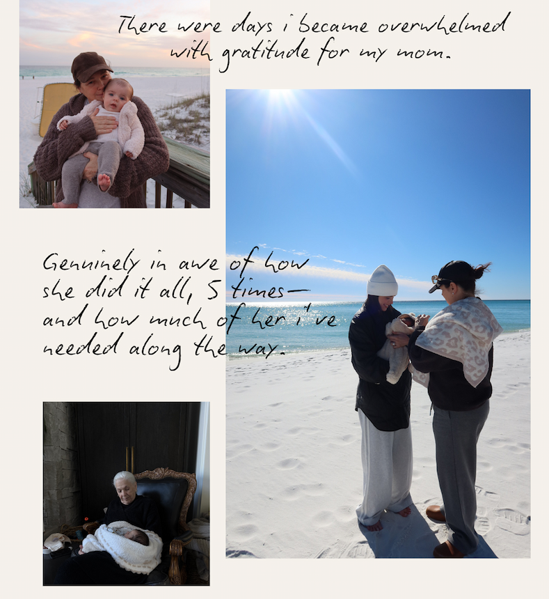 There were days I became overwhelmed with gratitude for my mom. Genuinely in awe of how she did it all 5 times - and how much of her I've needed along the way. 