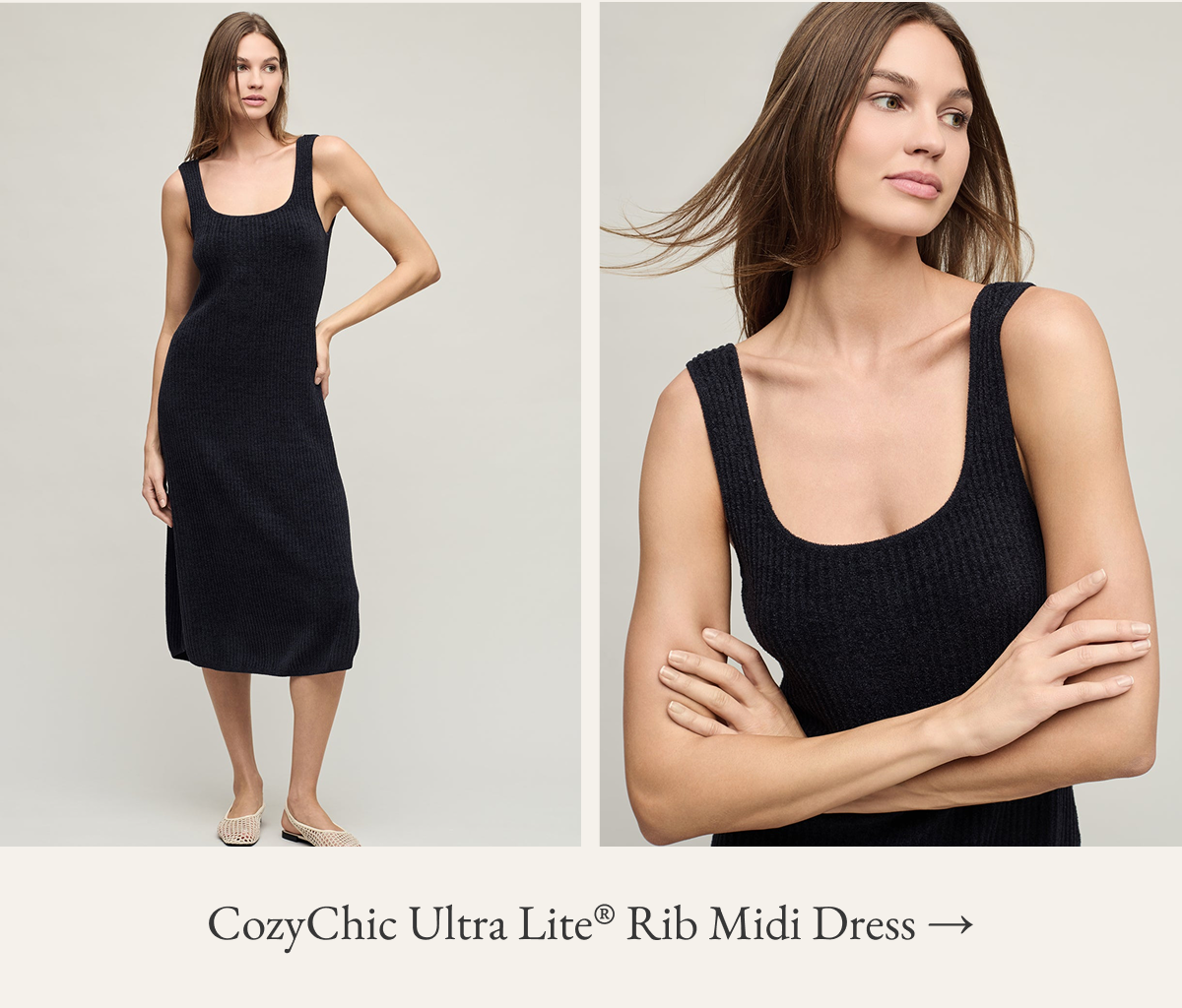 CozyChic Ultra Lite® Rib Midi Dress