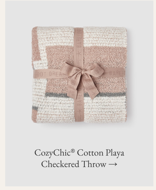 CozyChic® Cotton Playa Checkered Throw
