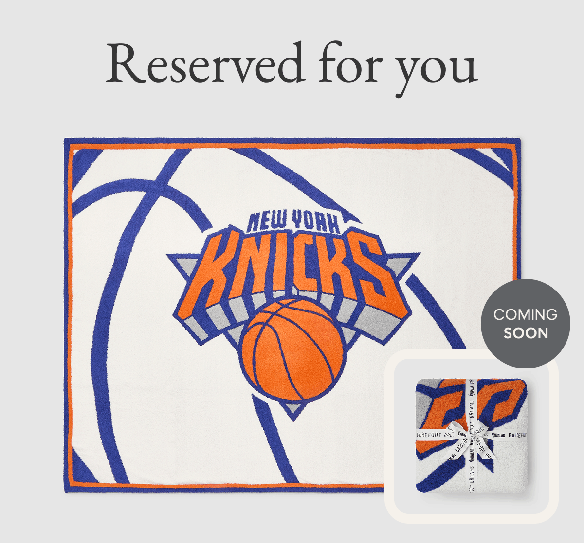 Resereved for you: NBA robes and blankets coming soon