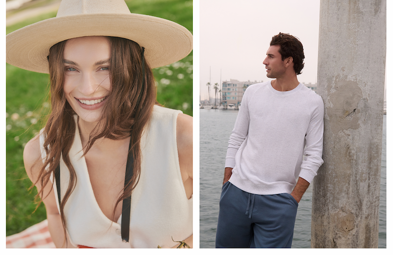 CozyChic Ultra Lite® Button Front Vest + French Terry Sweatshirt