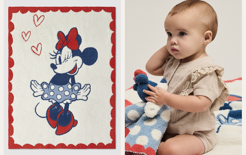 CozyChic® Disney Minnie Love Stroller Blanket + CozyChic® Disney Minnie Mouse Lovey