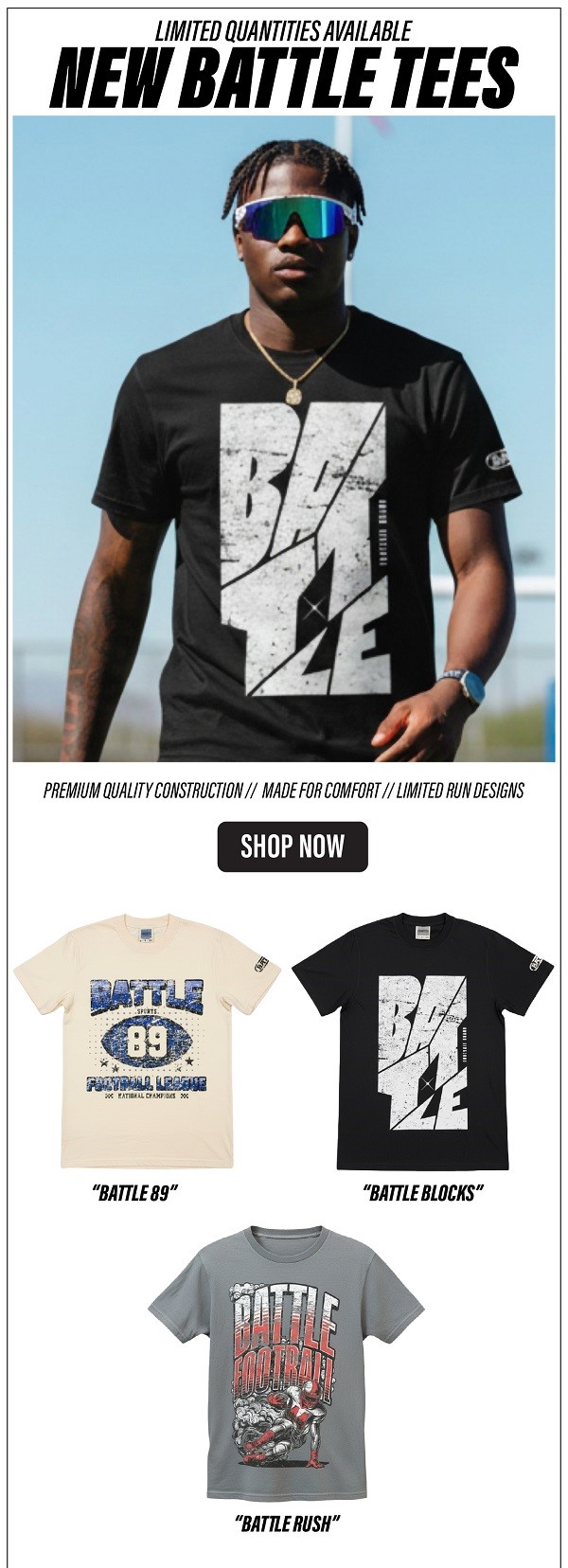 New Battle T-shirts