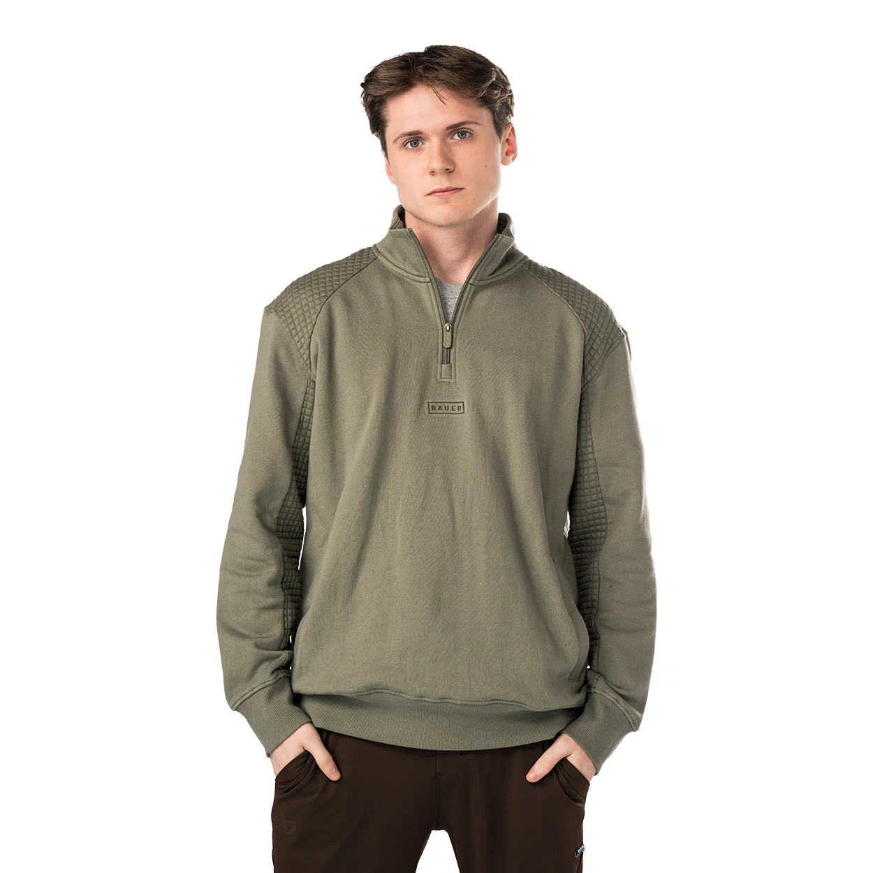 Image of BAUER Fireside Quilted ¼ Zip Senior