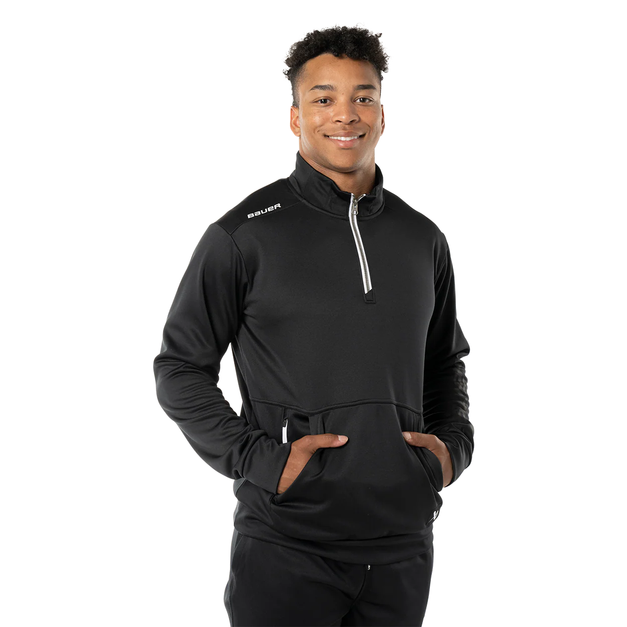 Image of BAUER TEAM FLEECE 1/2 ZIP SENIOR