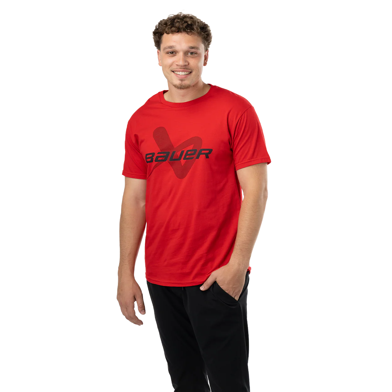 Image of BAUER CORE SHORTSLEEVE LOCKUP TEE SENIOR