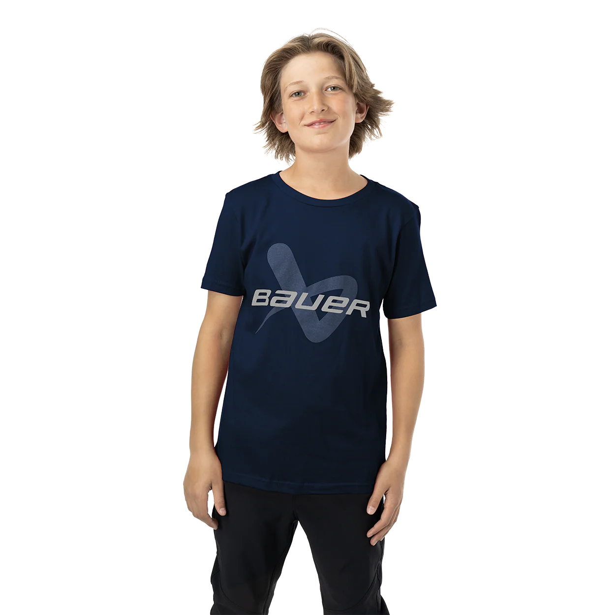 Image of BAUER CORE SHORTSLEEVE LOCKUP TEE YOUTH