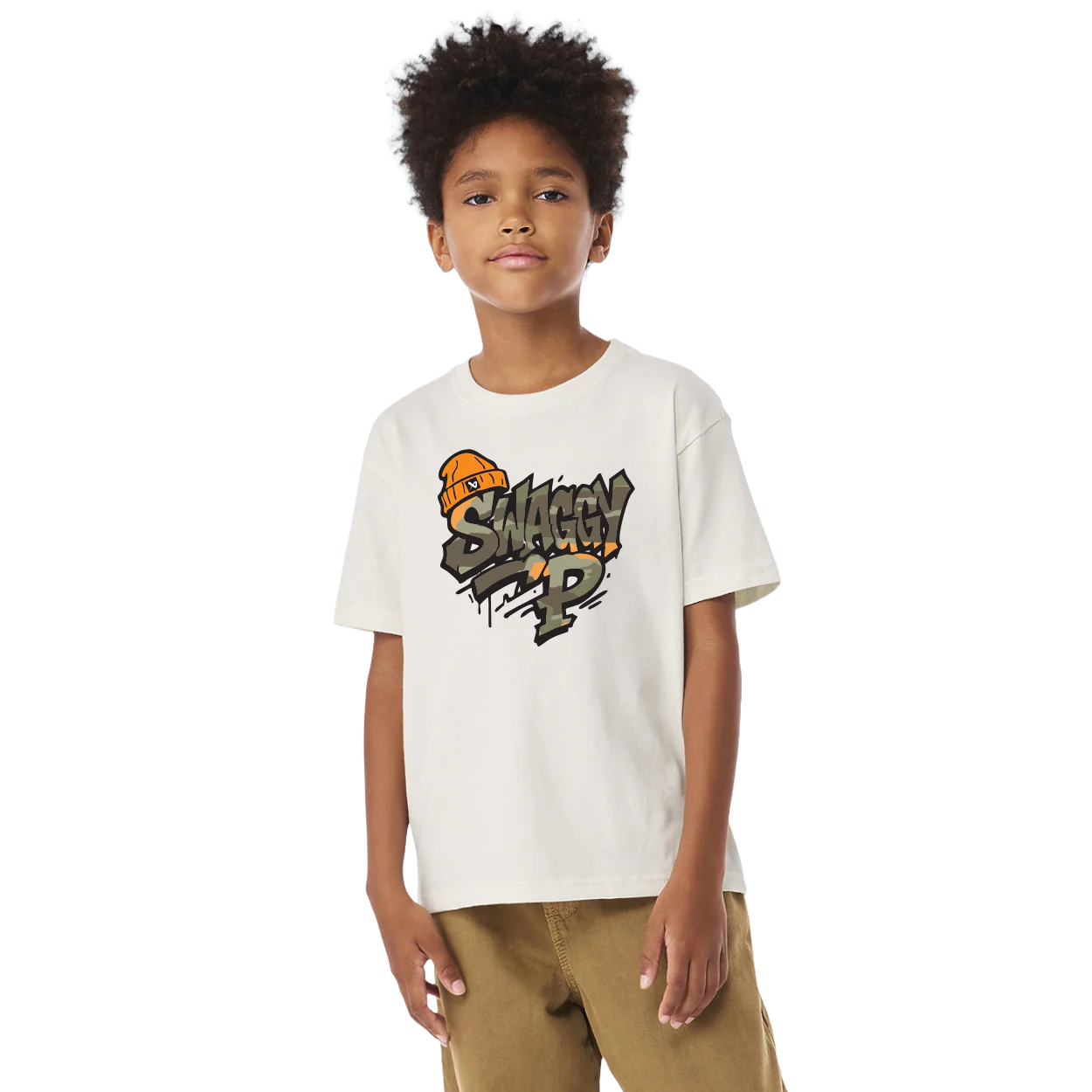Image of BAUER x SWAGGY CAMO BOXY TEE YOUTH