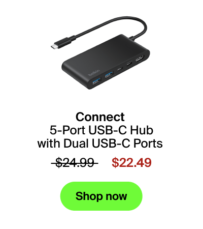 A 5-port USB-C hub...