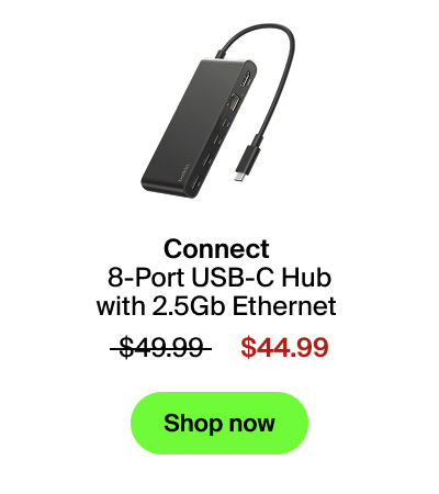 And an 8-port USB-C hub + ethernet.