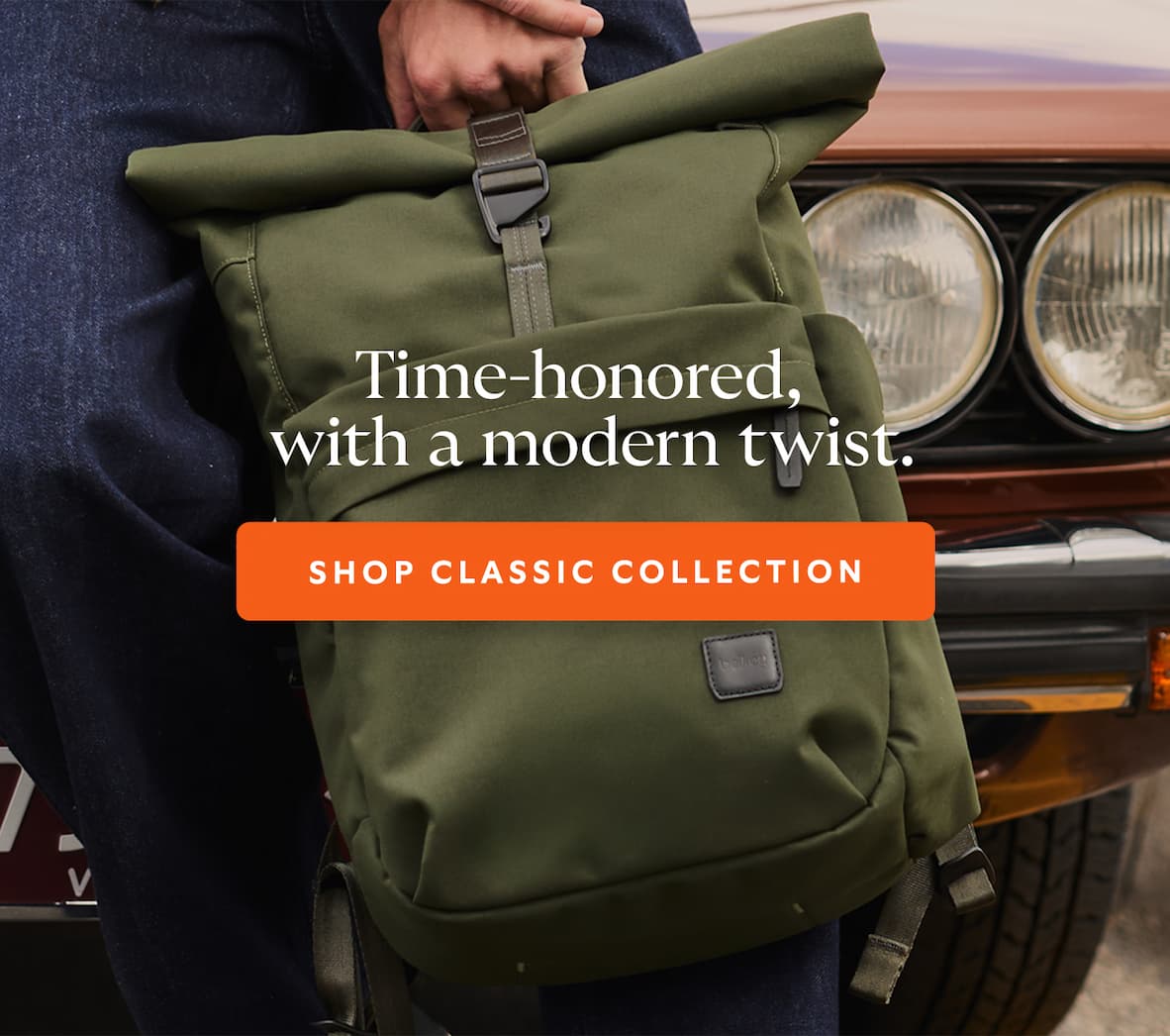 [Header] Time-honored, with a modern twist. CTA Shop Classic Collection