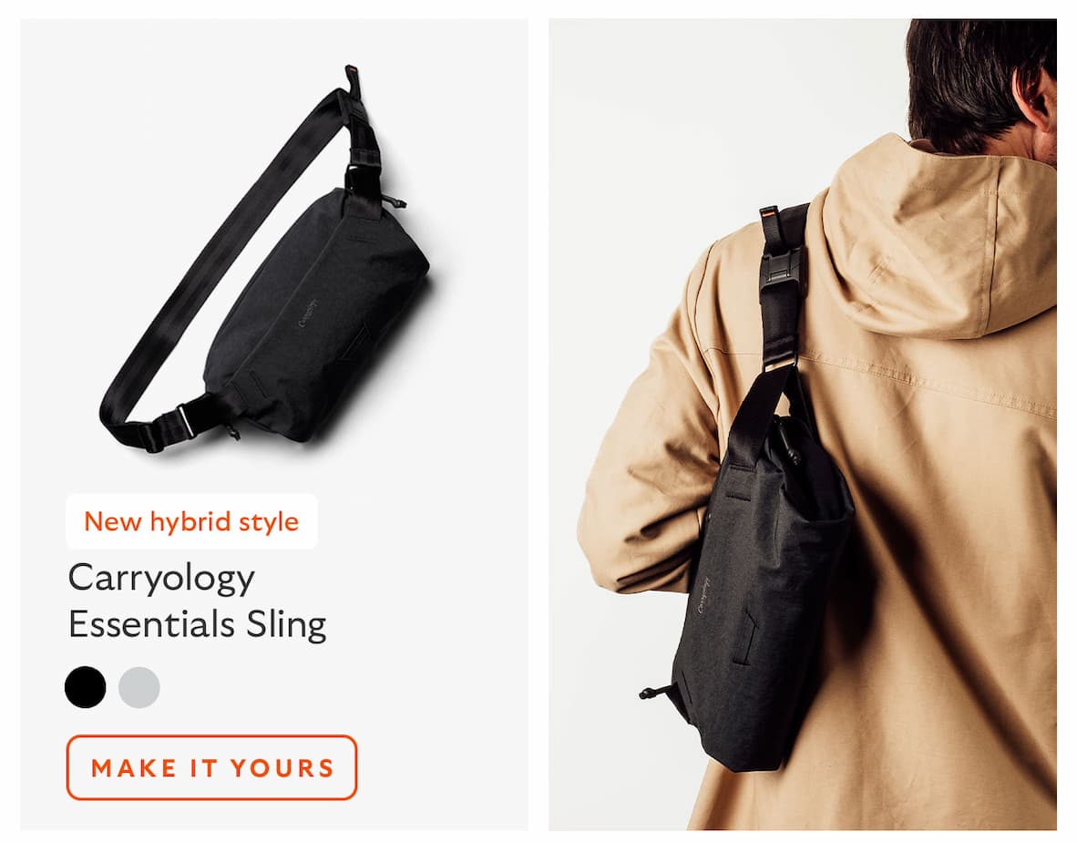 [Product name] Carryology Essentials Sling [Starburst] New hybrid style CTA Make it yours