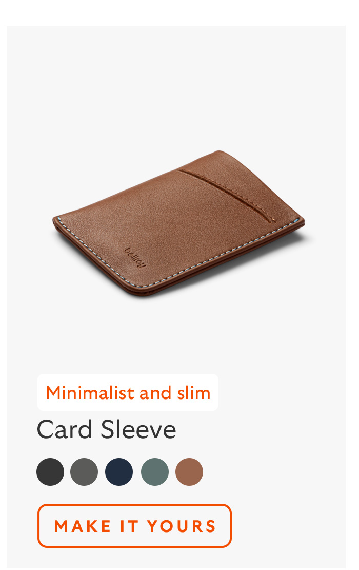 [Product name] Card Sleeve [Starburst] Minimalist and slim CTA Make it yours