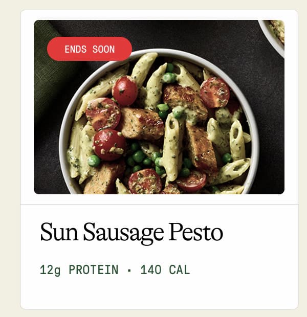 Sun Sausage Pesto. 12g Protein · 140 Cal