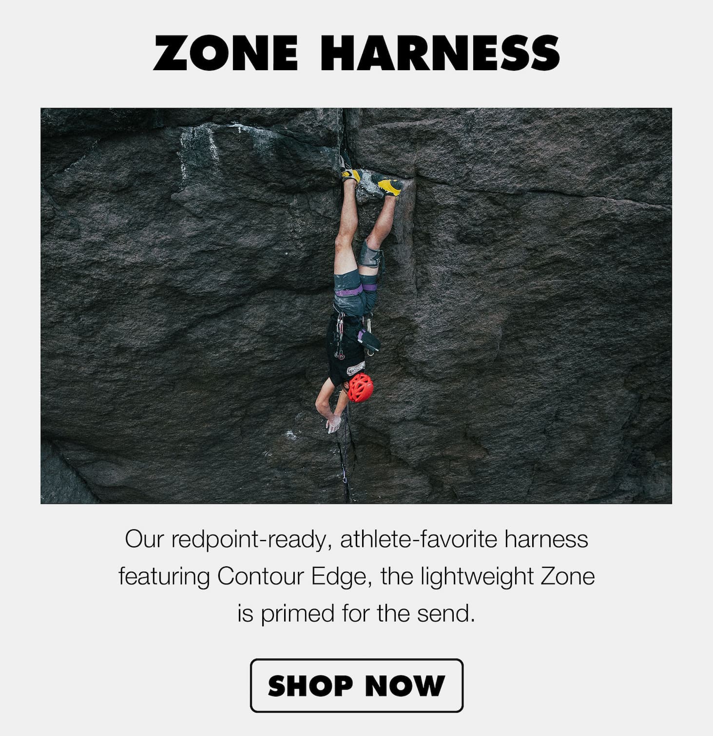 Zone Harness: Sport-climbing-specific means this harness is lightweight, but doesn't skimp on features. | SHOP NOW