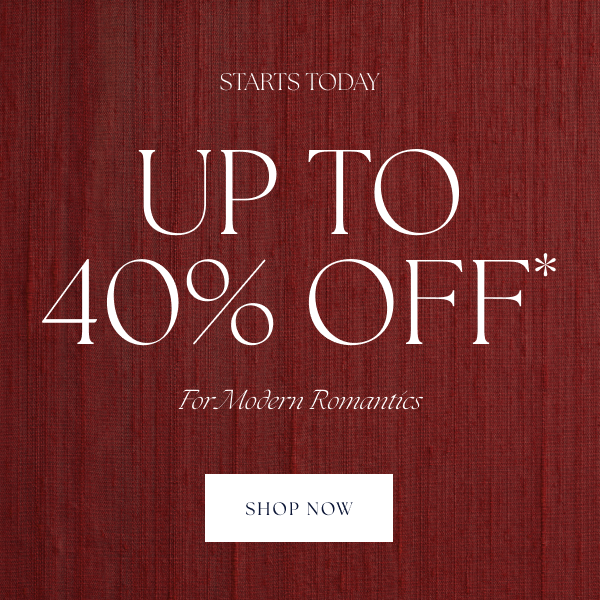 Our Valentine’s Day Sale has arrived with up to 40% off* fine jewelry for your beloved.