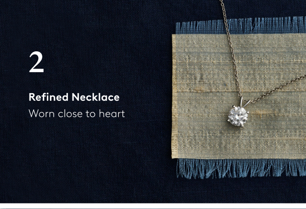 Double-Bail Diamond Solitaire Pendant