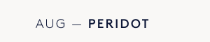 Shop Peridot Birthstone Jewelry