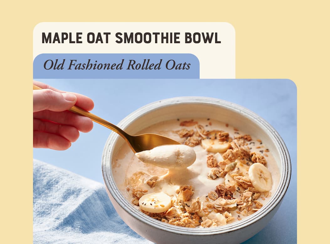 Maple oat smoothie bowl 