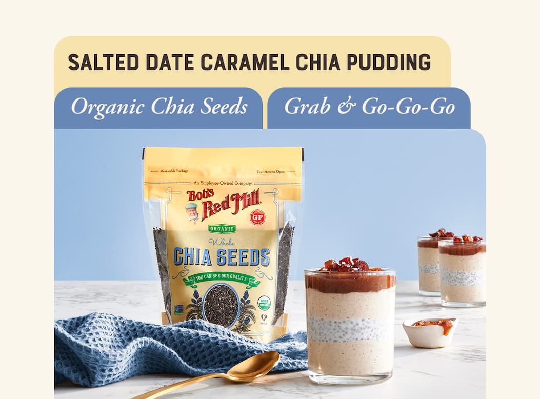Salted Date Caramel Chia Pudding