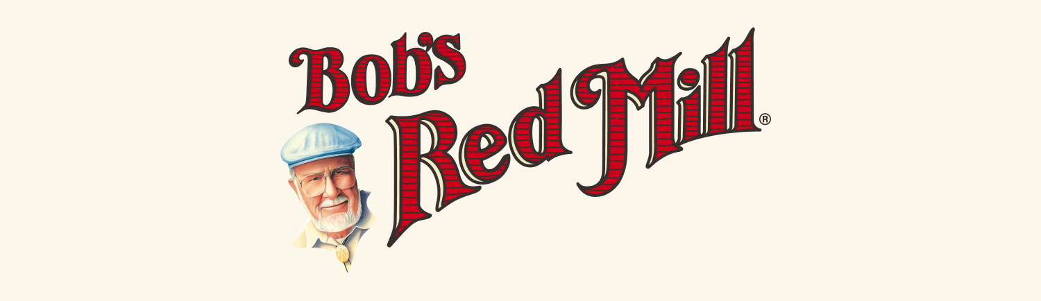 Bobs Red Mill Logo on Cream Background