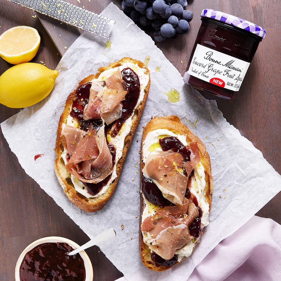 Concord Grape Club Sandwiches