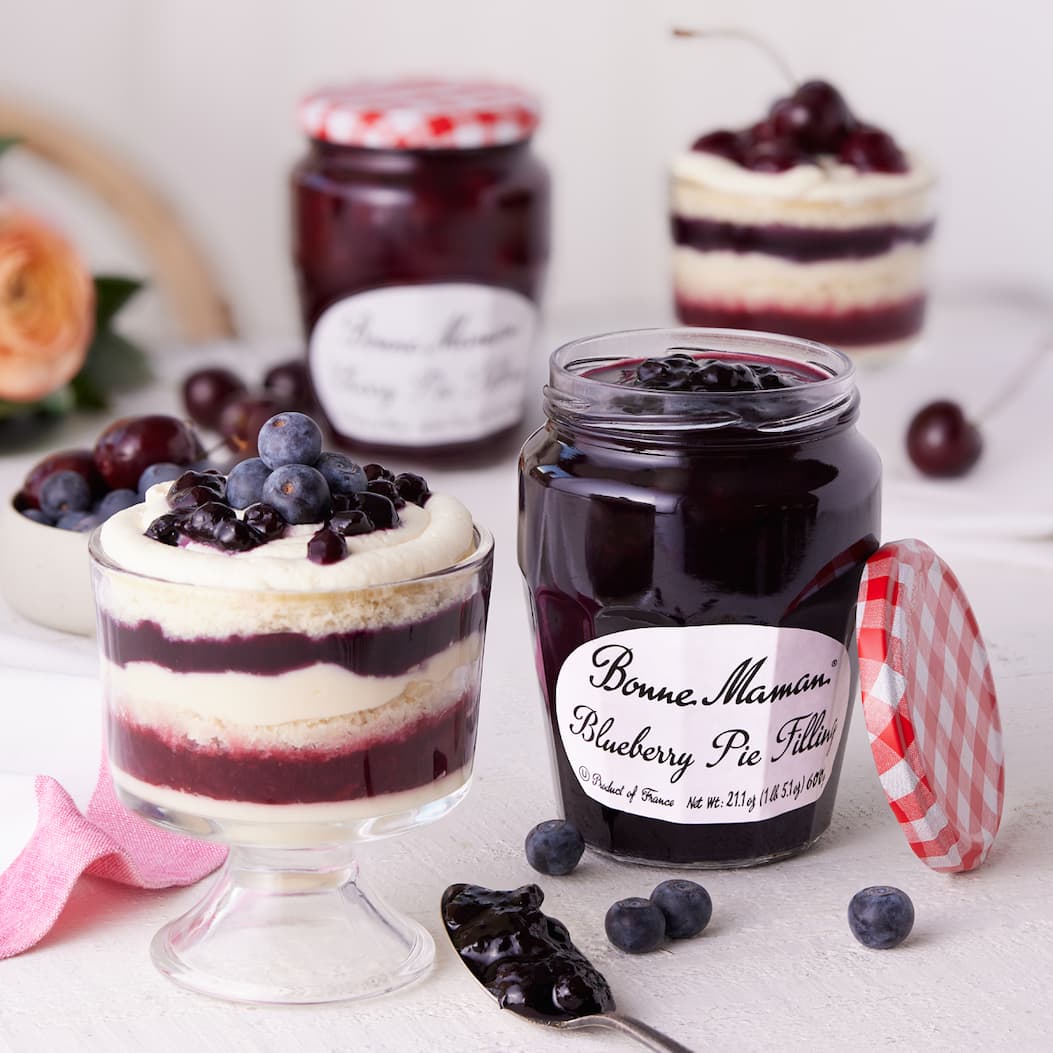 Blueberry-Cherry Trifle Cups