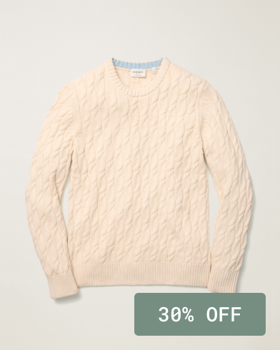 Italian Cotton Cable Sweater